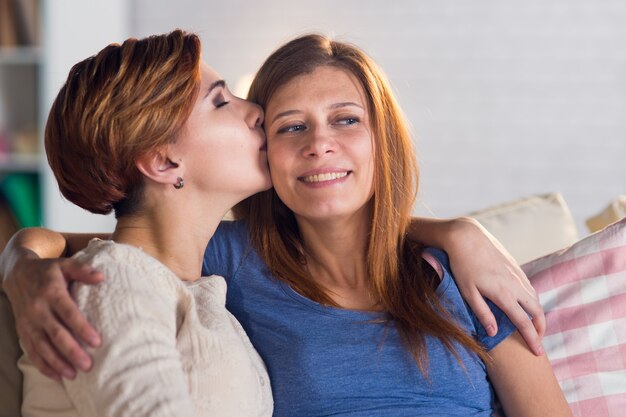 Grandma Lesbian Kiss